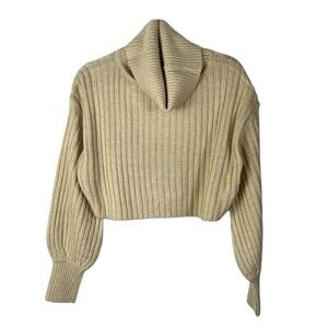 Streetwear Society cropped oversized cowl neck popover  sweater ribbed Sz M